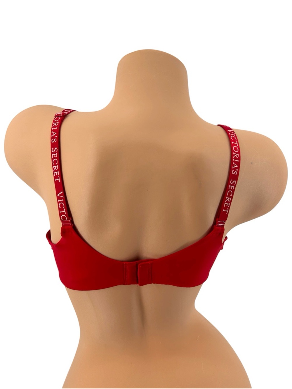 NEW Victoria’s Secret Red Logo Strap T-Shirt Push-Up Full Coverage Bra Size 38C - Picture 6 of 12